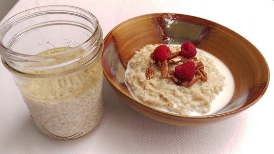 Slowcooker Steel-Cut Oatmeal Custard mason jar