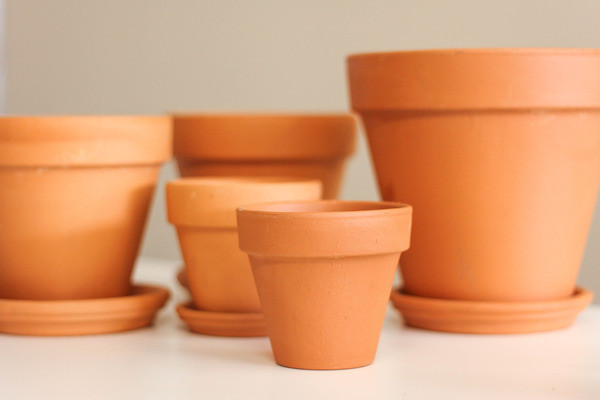 Ceramic clay pots for cooking in the oven