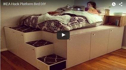 Genius DIY IKEA Platform Bed